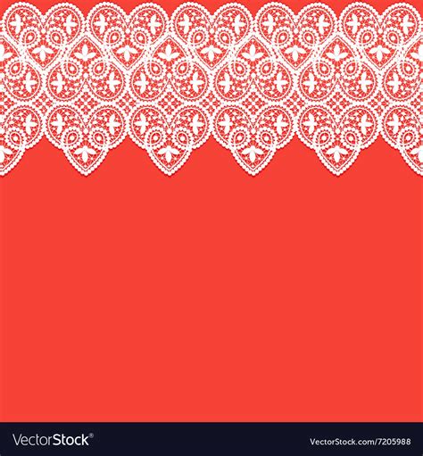 White Lace Border Royalty Free Vector Image Vectorstock