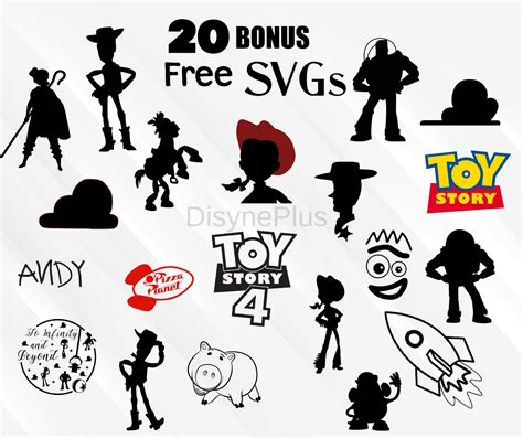 Toy Story Clipart Svg Digital Download Masterbundles