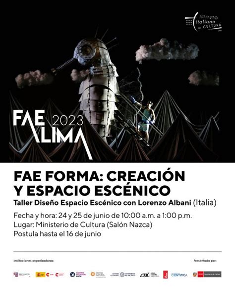 Infoartes Fae Forma Creaci N Y Espacio Esc Nico Taller Dise O Del