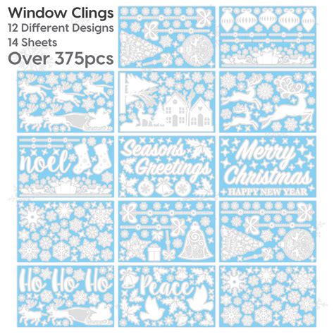 Christmas Window Clings - Fun Stickers