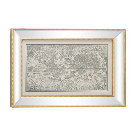 X Large Vintage Style Petrus Plancius World Map