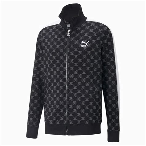 Jual Jaket Puma T7 Printed Track Jacket Black White 53704401 Original