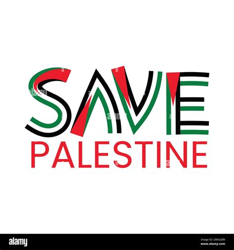 Save Palestine Banner Design Save Palestine Vector Illustration