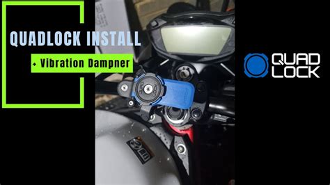 Quad Lock Installation And Vibration Dampener Suzuki Sv Youtube