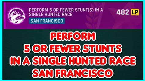 Asphalt 9 Perform 5 Or Fewer Stunts In A Single HUNTED Race SAN