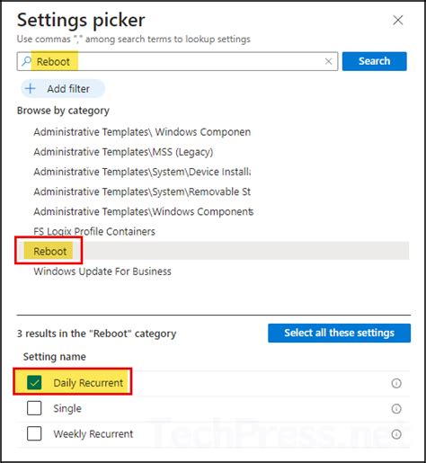 Schedule Windows Reboot Using Intune