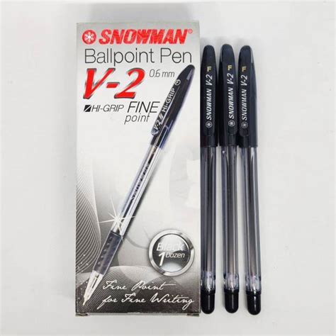 Jual BOLPEN PEN PULPEN BOLPOINT SNOWMAN V 2 V2 0 6MM FINE ISI