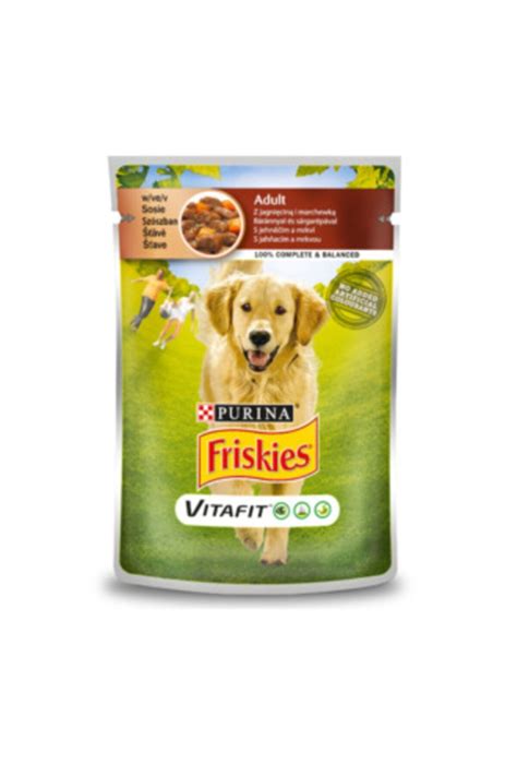 Friskies Friskies Kuzu Etli Havuçlu Yaş Mama yetişkin Köpek Maması 100