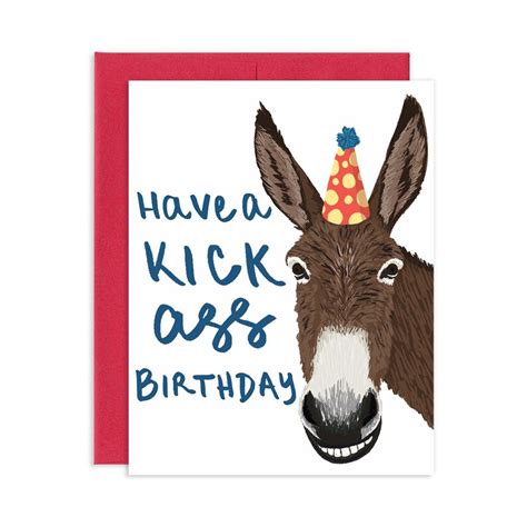 Kick Ass Birthday Card Etsy