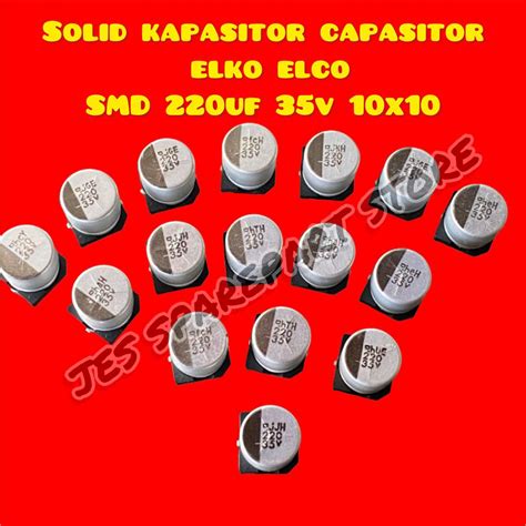 Solid Kapasitor Capasitor Elko Elco Smd Uf V X Original