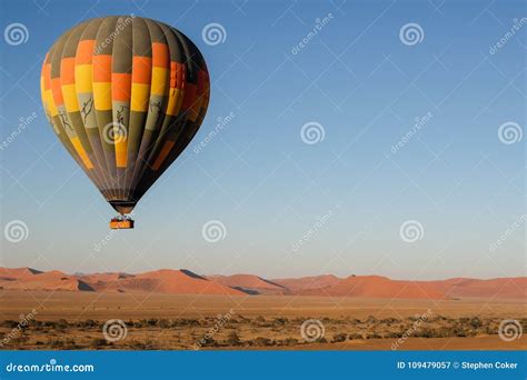 Hot Air Balloon Sunrise Stock Image Image Of High Hotair 109479057