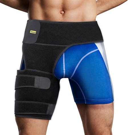 Yosoo Groin Support Adjustable Neoprene Strained Groin Brace Wrap With