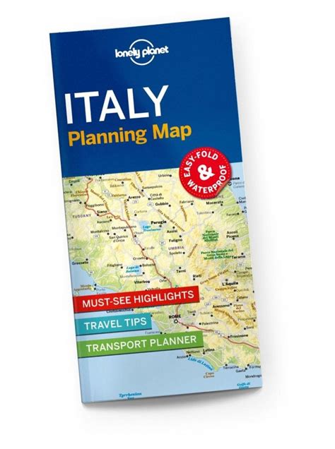 Lonely Planet Planning Map Italy