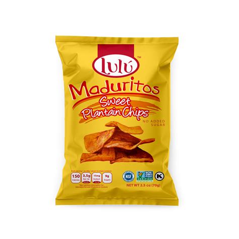 Lulu Sweet Plantain Chips 25 Ounces Non Gmo Maduritos Luluplantainchips