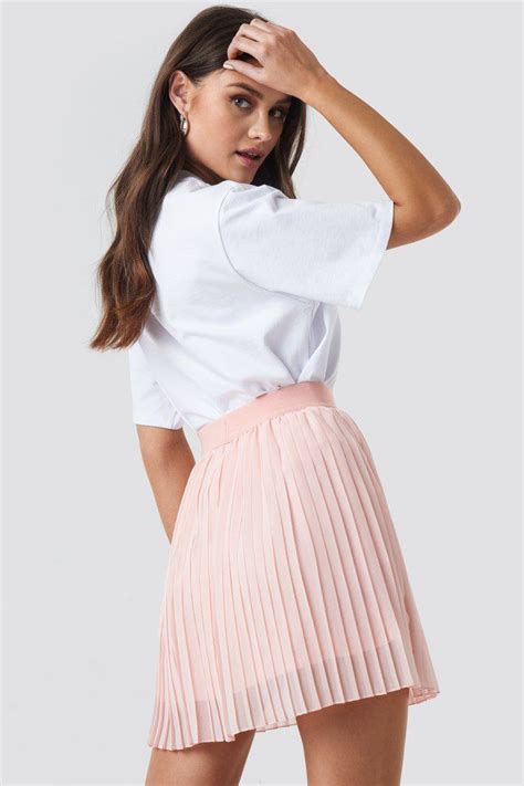 Mini Pleated Skirt Rose Quartz Nice Pleated Skirt Chiffon Skirt Pink