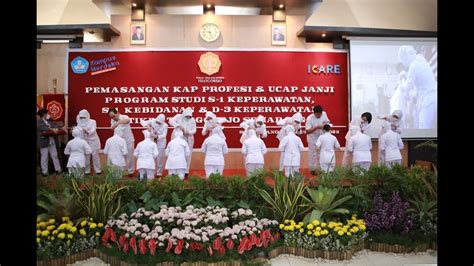 Upacara Pemasangan Kap Profesi Dan Ucap Janji Mahasiswa Stikes