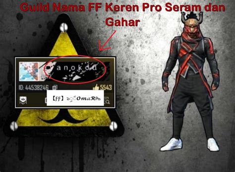 Guild Nama Ff Keren Pro Player Bagus Viral Dan Unik