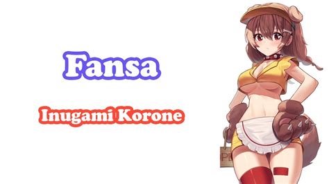 Inugami Korone ファンサ Fansa HoneyWorks YouTube