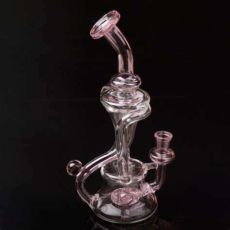 Nice Pink Small Glass Hookah Smoking Set Glass Water Pipe Recycle System Oil Dab Rig China Dab