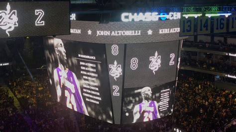 Kobe Bryant Pregame Tribute Warriors Vs Lakers San Francisco Chase