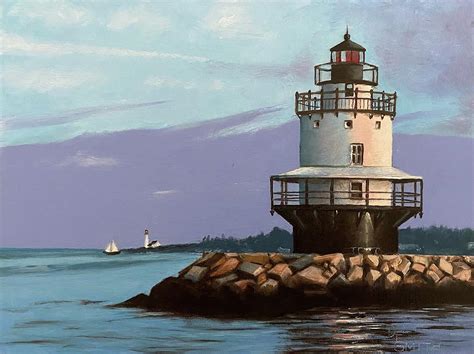 Maine Lighthouses Painting by Daniel Smith - Fine Art America