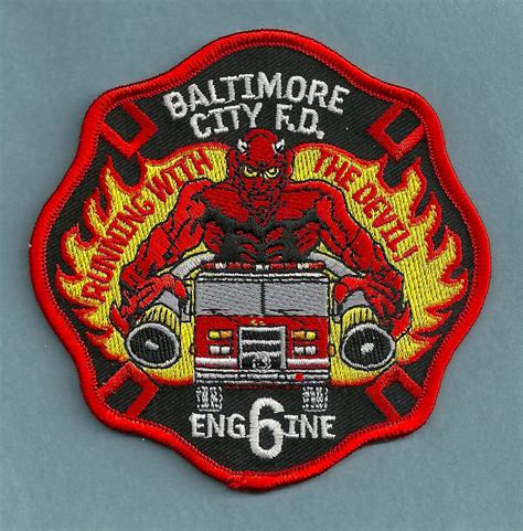 Baltimore City Fire Department Engine Company 6 Fire Patch