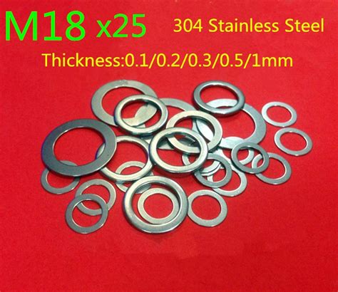 Pcs M Flat Thin Washer Shim Mm Mm Mm Mm Stainless