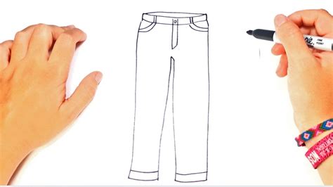 How to draw a Trousers or Pants Step by Step | Easy drawings - YouTube