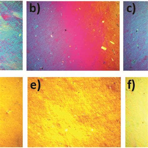 POM Top And AFM Images Bottom Of Composite Film With 50 Wt HPC And