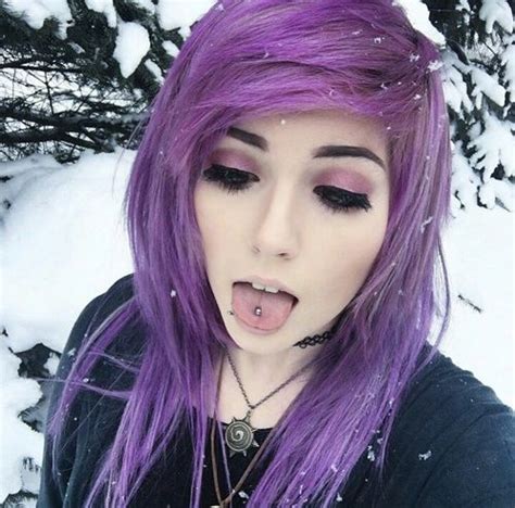 Imagem De Purple Red Scene Hair Emo Hair Scene Hair