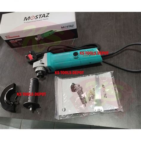 2X MOSTAZ 4 108mm 720Watt Angle Grinder MS720 With Handle C W 5 Pcs