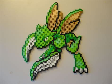 Scyther Pokemon Perler Beads Easy Perler Beads Ideas Pearler Bead