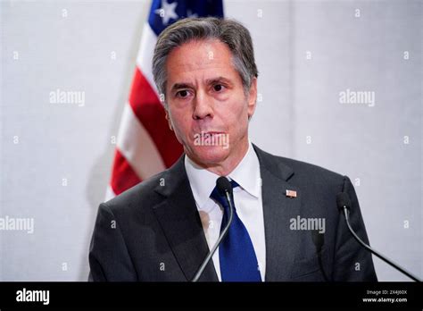 U S Secretary Of State Antony Blinken Speaks During A Press Conference Of The Quadrilateral