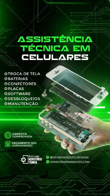 Pack Assistência Técnica em Celulares Social Media Graphic design