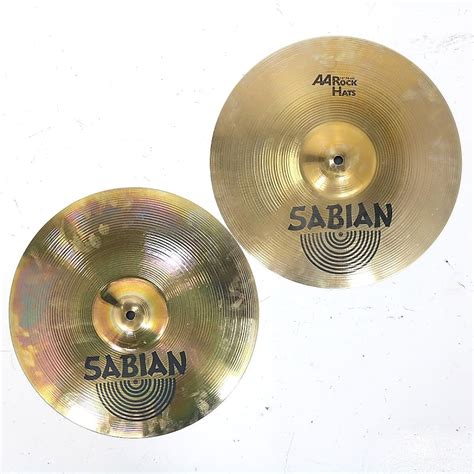 Sabian 14 AA Rock Hi Hat Cymbals Pair 1985 Reverb Australia