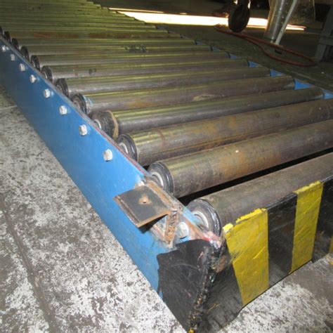 Blue Gravity Rollers Conveyors Brc Industrial Equipment For Sale