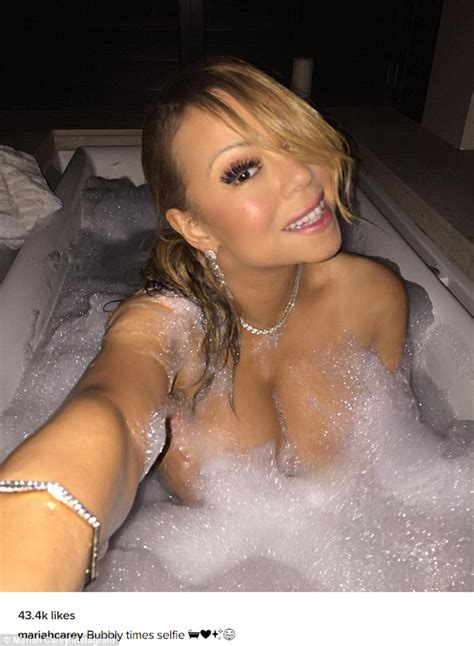 Mariah Carey Bares Her Bosom In Lingerie Instagram Pics Daily Mail Online