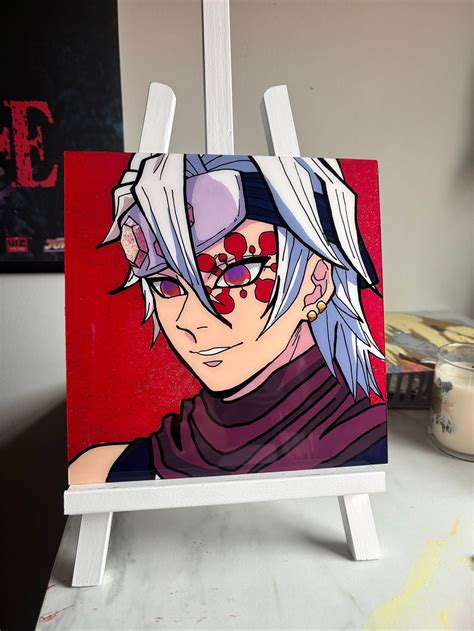 Glitter Tengen Uzui Ds Anime Glass Painting Etsy