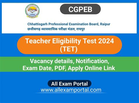 Cg Tet Cg Vyapam Teacher Eligibility Test