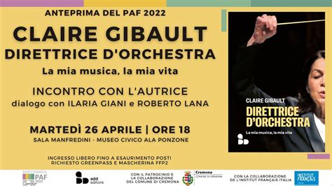 Claire Gibault A Porte Aperte Festival Di Cremona Youtube