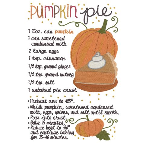 Pumpkin Pie Recipe