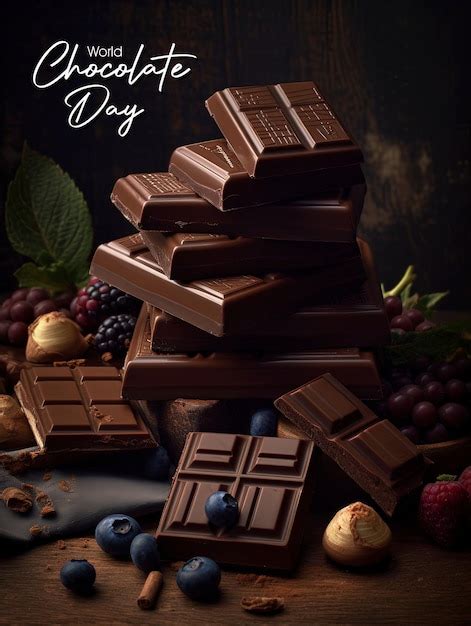 Premium Psd A Poster Greeting World Chocolate Day