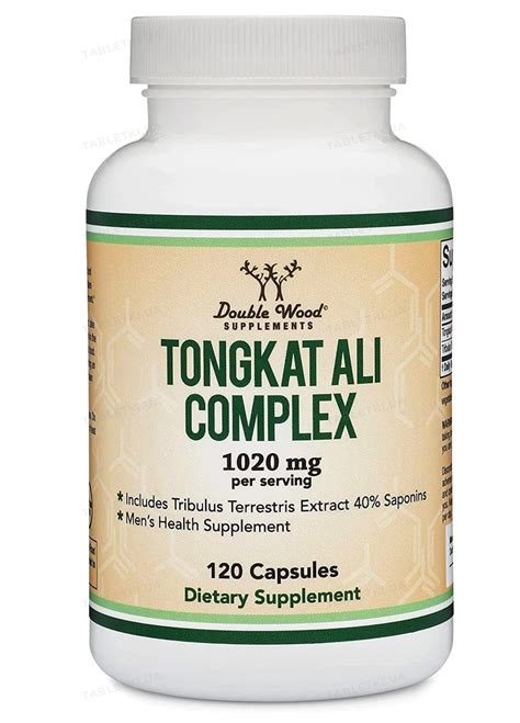 Тонгкат Алі Double Wood Tongkat Ali Extract Complex 1020 mg, 120 капсул ...