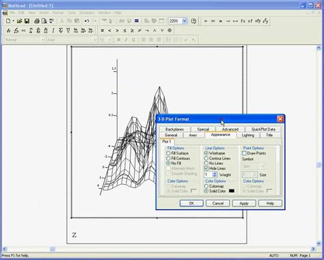 Mathcad 3d Plots Avi Youtube