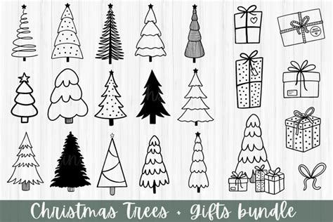 Christmas Trees Svg Bundle Christmas Ts Svg