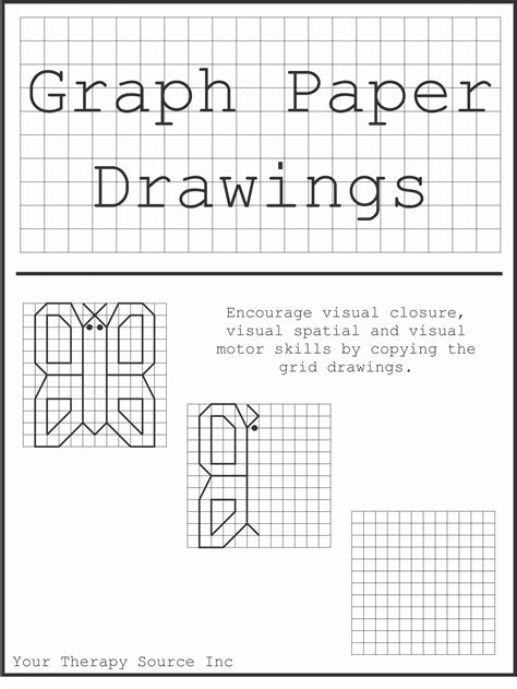 Graph Paper Art Worksheets Awesome Graph Paper Drawings Simple