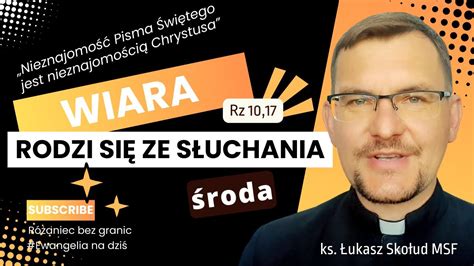 EWANGELIA NA DZIŚ 18 09 24 śr Łk 2 41 52 ks Łukasz Skołud MSF