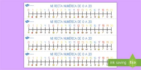 Mi recta numérica 0 20 professor feito Twinkl