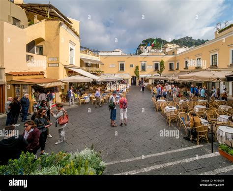 Piazza Umberto I Is The Most Famous Square Of The Island Of Capri