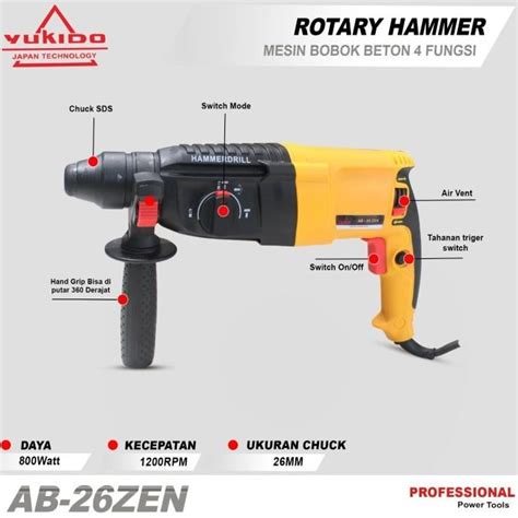 Jual TERLARIS Mesin Bobok Mesin Bor Bobok Ryu Rotary Hammer RRH 26